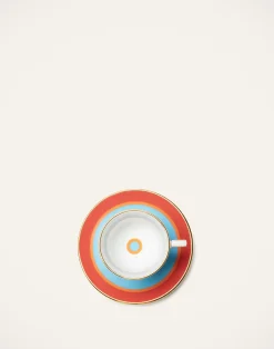 La DoubleJ Set Da Te E Caffe|Tavola<Espresso Cup & Saucer Set of 2Rainbow Azzurro in Porcelain