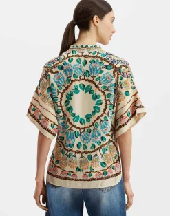 La DoubleJ Camicie E Top<Estelle BlouseEve Ecru in Crepe De Chine