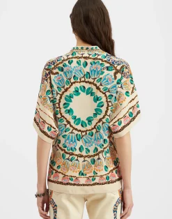 La DoubleJ Camicie E Top<Estelle BlouseEve Ecru in Crepe De Chine