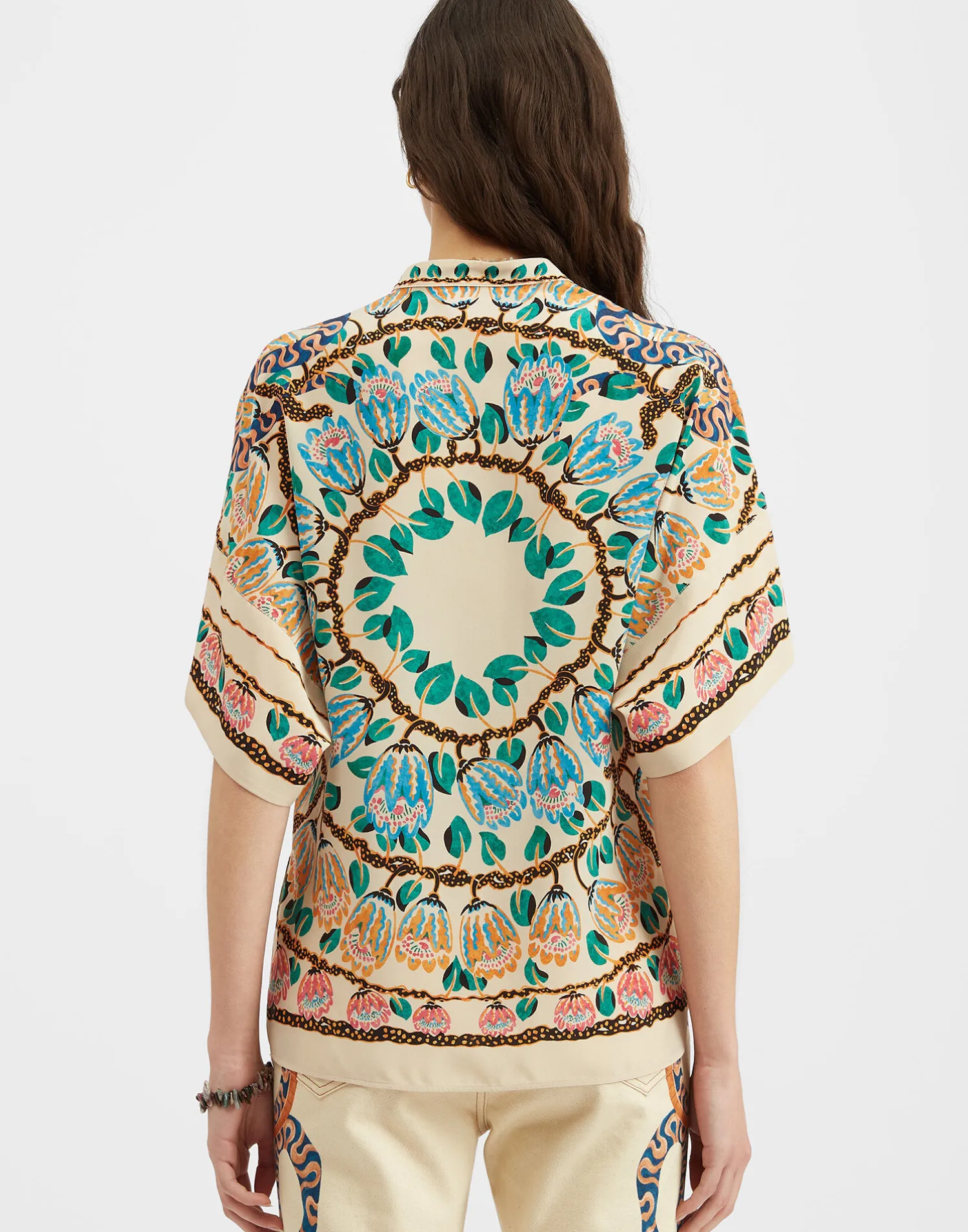 La DoubleJ Camicie E Top<Estelle BlouseEve Ecru in Crepe De Chine