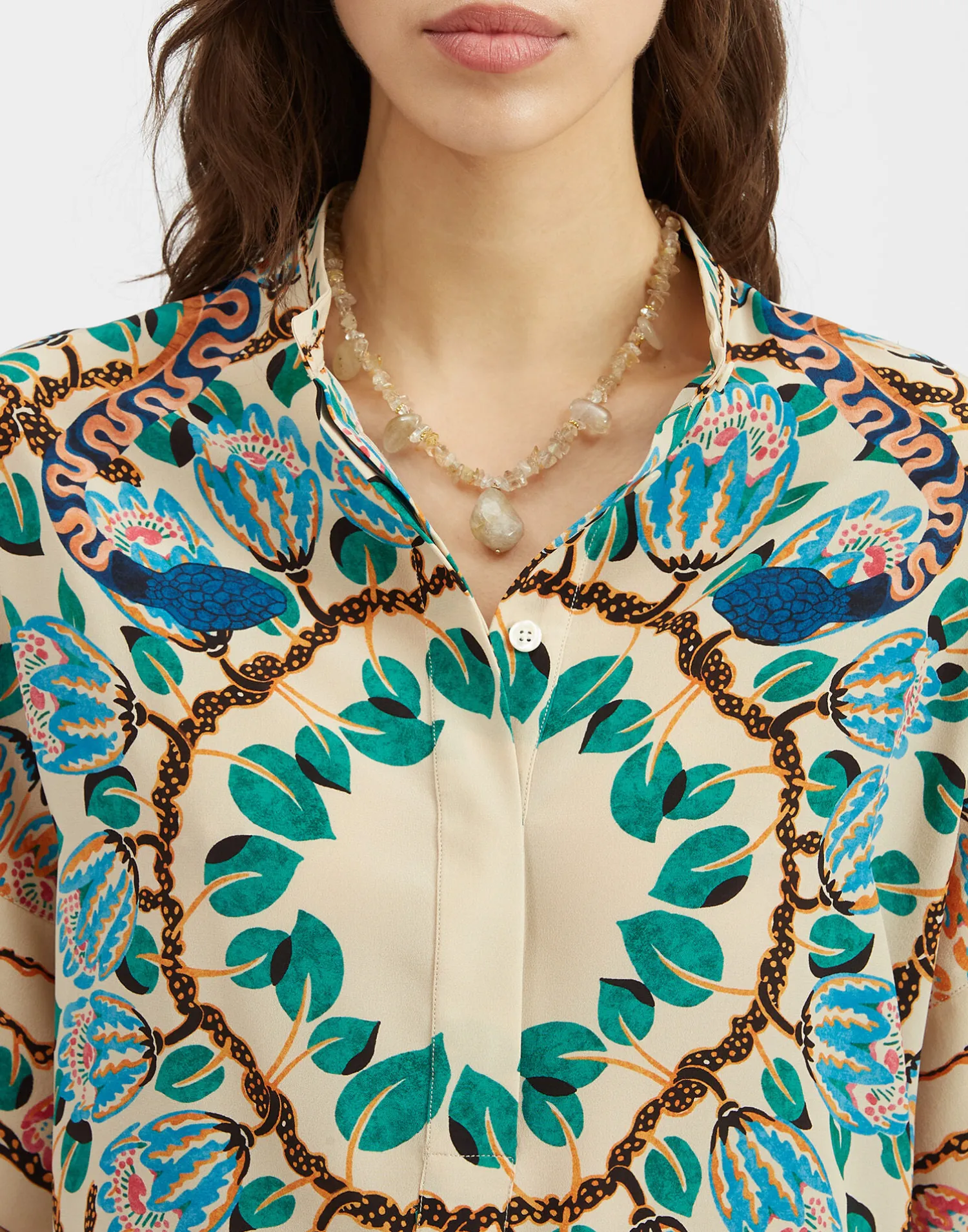 La DoubleJ Camicie E Top<Estelle BlouseEve Ecru in Crepe De Chine
