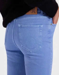 La DoubleJ Denim|Pantaloni E Shorts<Fancy Crop Jeans (With Feathers)Light Blue in Denim
