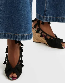 La DoubleJ Scarpe|Accessories<Feria WedgeLilium Purple in Twill