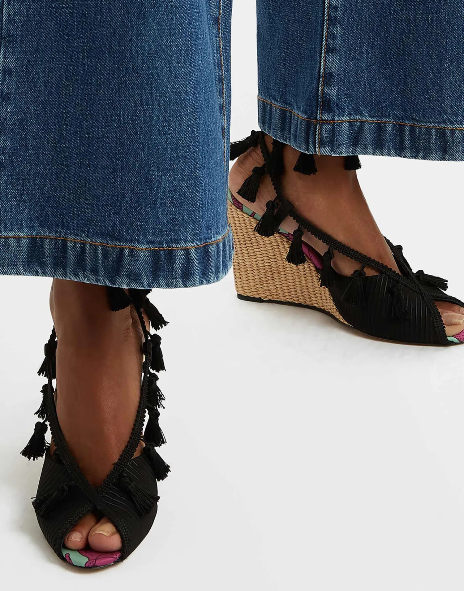 La DoubleJ Scarpe|Accessories<Feria WedgeLilium Purple in Twill