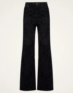 La DoubleJ Denim|Pantaloni E Shorts<Flare JeansCorte Black in Denim