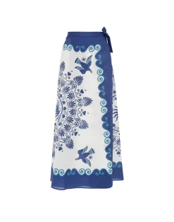 La DoubleJ Gonne<Flipper SkirtOlympus Plac&eacute;e Cream in Cotton Voile