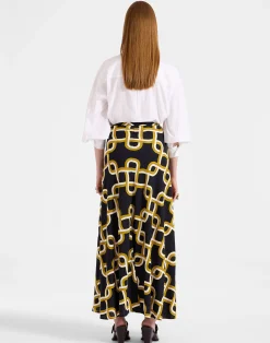 La DoubleJ Gonne<Flipper SkirtTackle Black in Sabl&eacute;