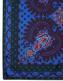 La DoubleJ Foulard E Sciarpe|Accessories<Folky Hearts Foulard (45X45)Folky Hearts Blue in Silk