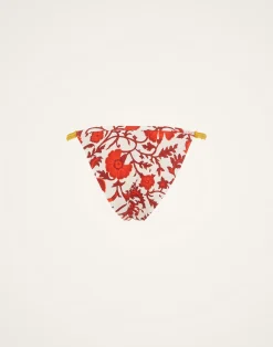 La DoubleJ Moda Mare<Fonda BottomDragonflower Mini Red in Lycra