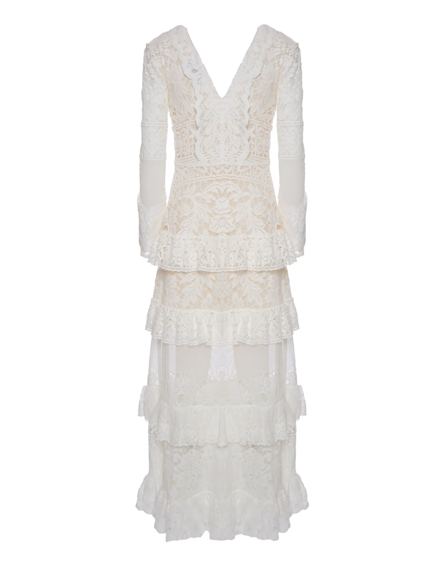 La DoubleJ Vestiti<Footloose Lacey DressWhite in Cotton Lace