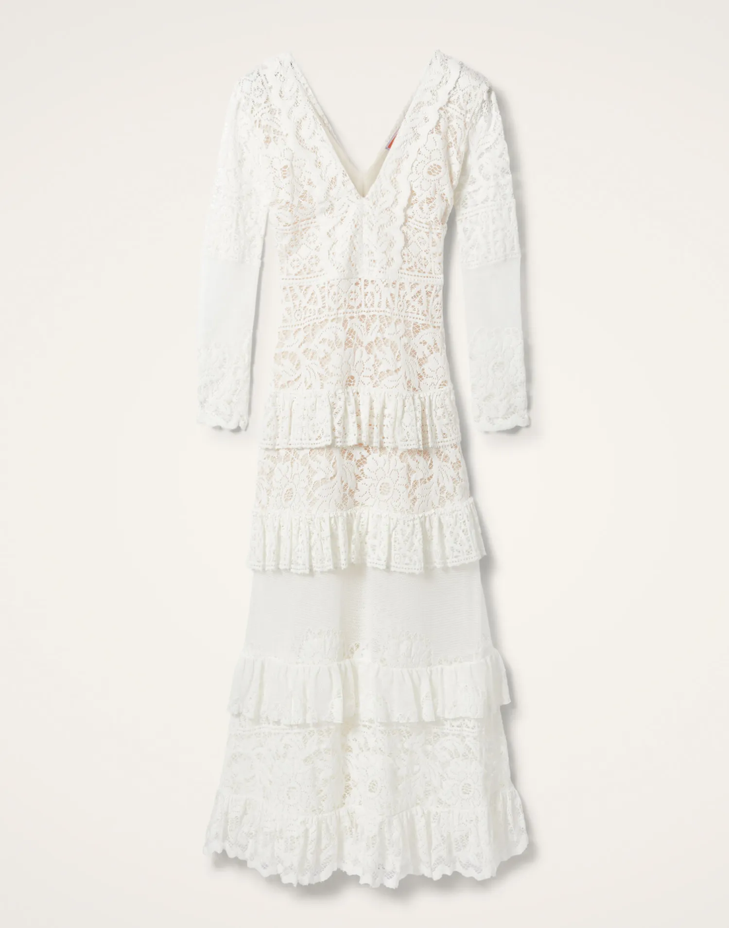 La DoubleJ Vestiti<Footloose Lacey DressWhite in Cotton Lace