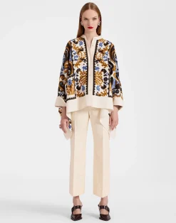 La DoubleJ Party Dressing<Foulard JacketCorsini Cream in Jacquard