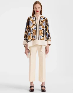 La DoubleJ Capispalla<Foulard JacketCorsini Cream in Jacquard