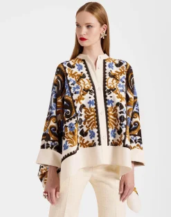 La DoubleJ Capispalla<Foulard JacketCorsini Cream in Jacquard