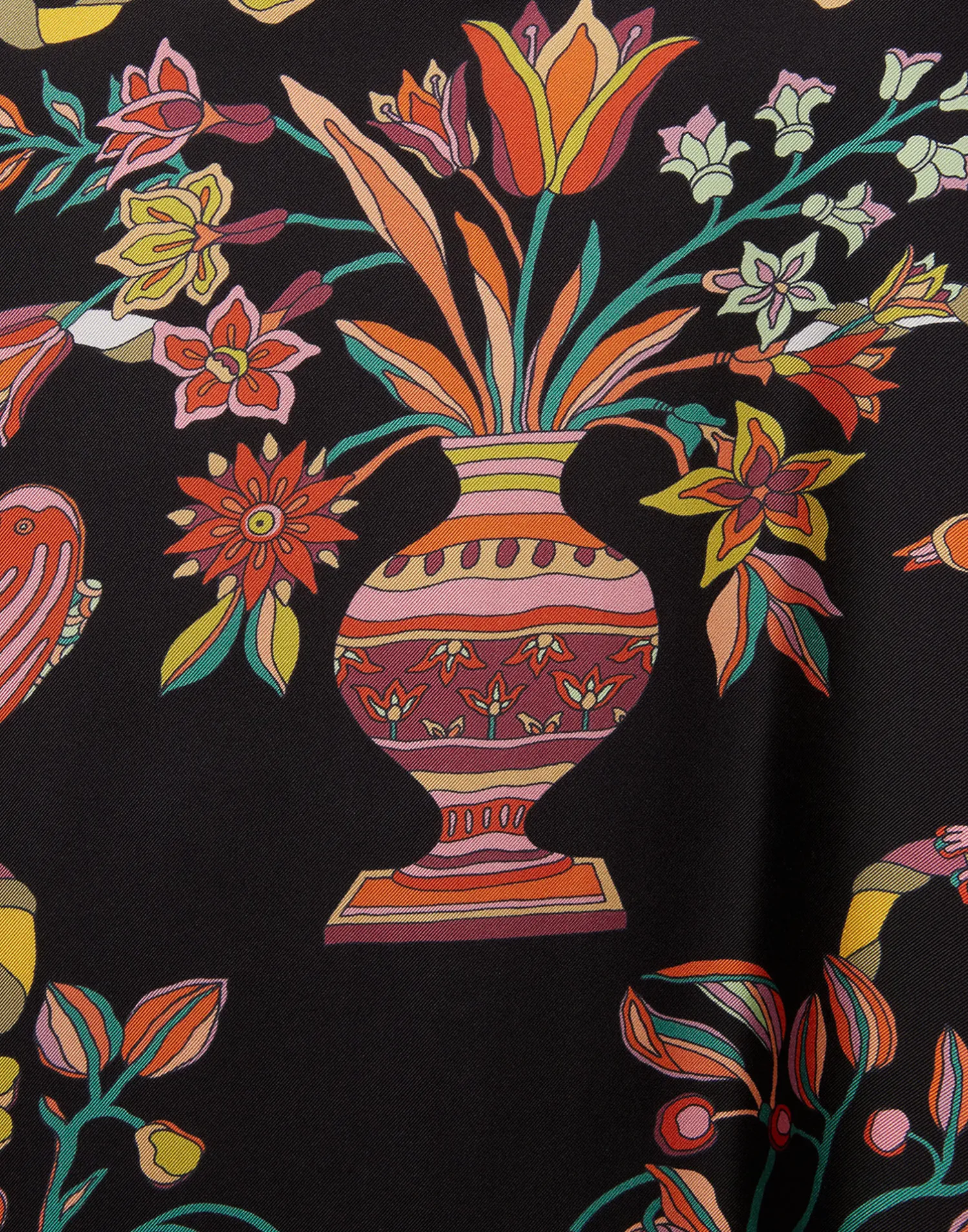 La DoubleJ Camicie E Top<Foulard ShirtBorboni Placée Nero in Twill Silk