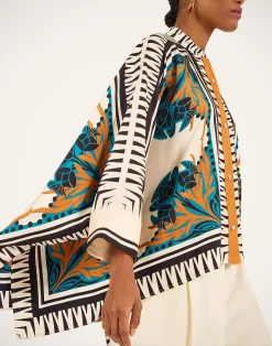La DoubleJ Camicie E Top<Foulard ShirtFlorence Plac&eacute;e in Silk Twill