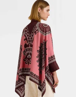 La DoubleJ Camicie E Top<Foulard ShirtOltrarno Plac&eacute;e Pink in Silk Twill