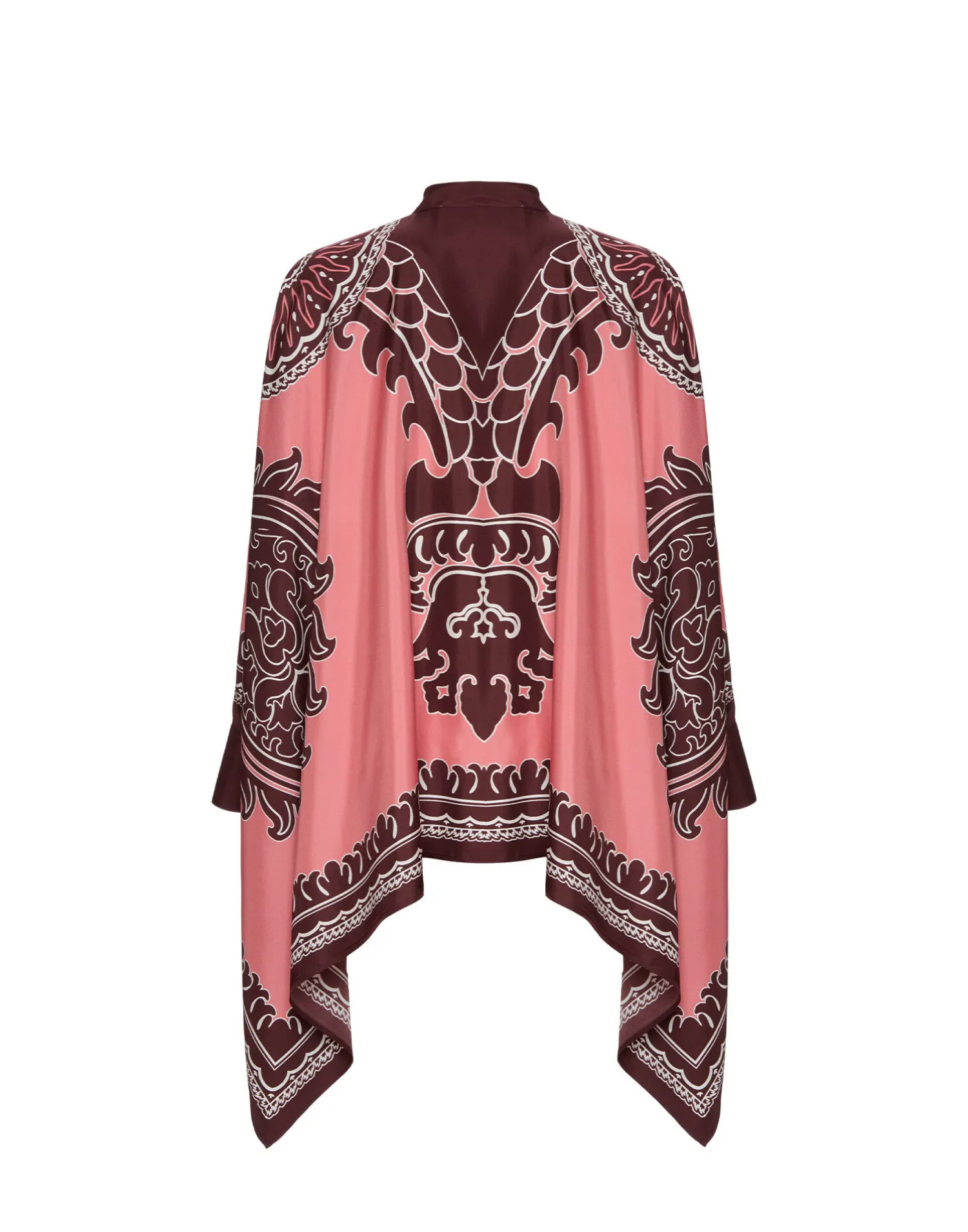 La DoubleJ Camicie E Top<Foulard ShirtOltrarno Placée Pink in Silk Twill