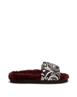 La DoubleJ Scarpe|Accessories<Furry SlidesFauve in Twill