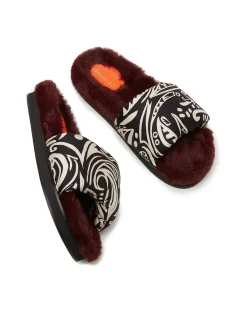 La DoubleJ Scarpe|Accessories<Furry SlidesFauve in Twill