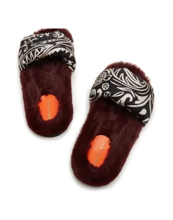 La DoubleJ Scarpe|Accessories<Furry SlidesFauve in Twill