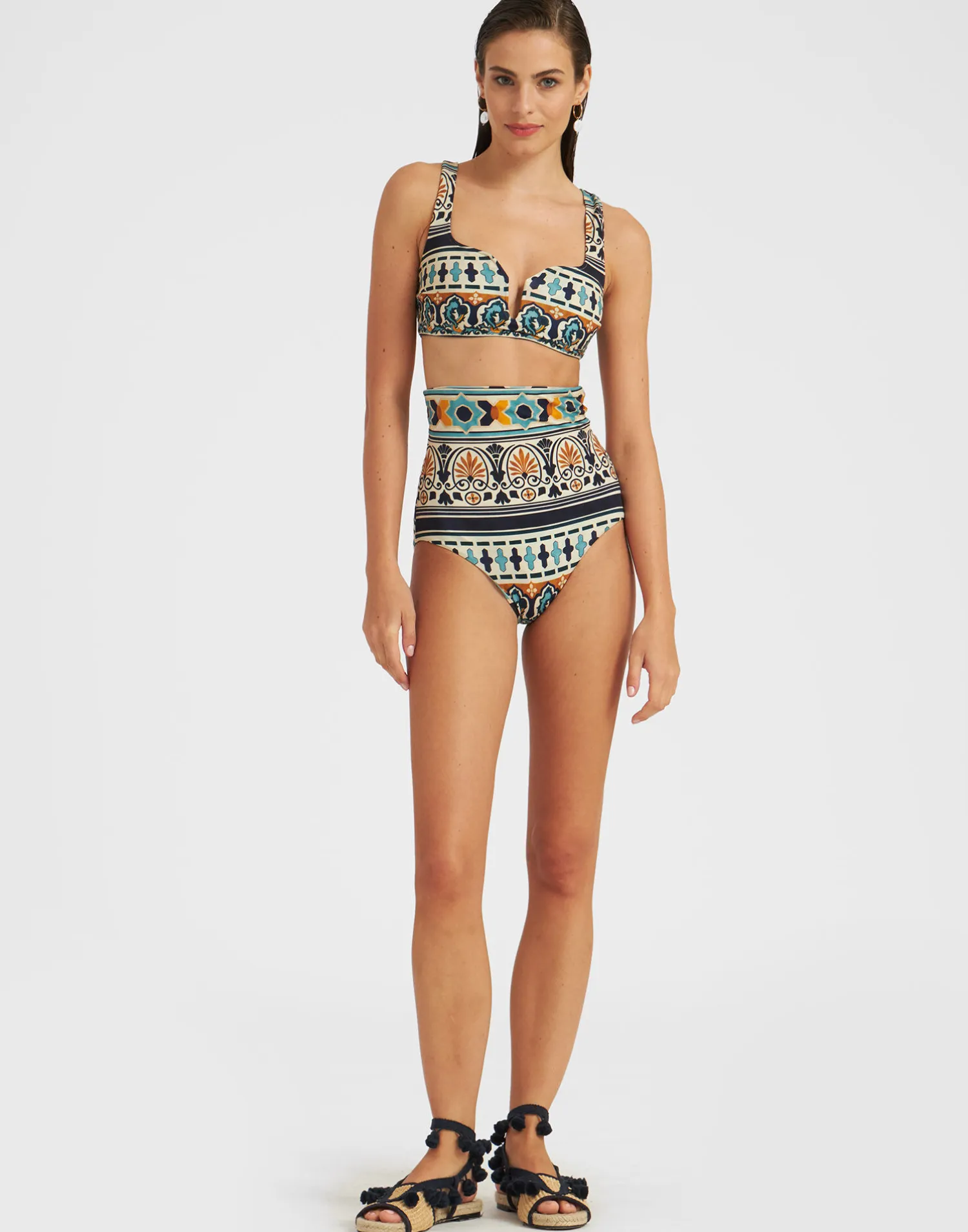 La DoubleJ Moda Mare<Giga BriefCasareale Small Placèe Cream in Lycra