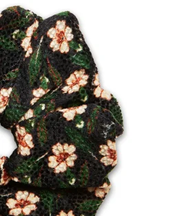 La DoubleJ Accessori Per Capelli|Accessories<Giga ScrunchieMayfair Black in Devore Velvet