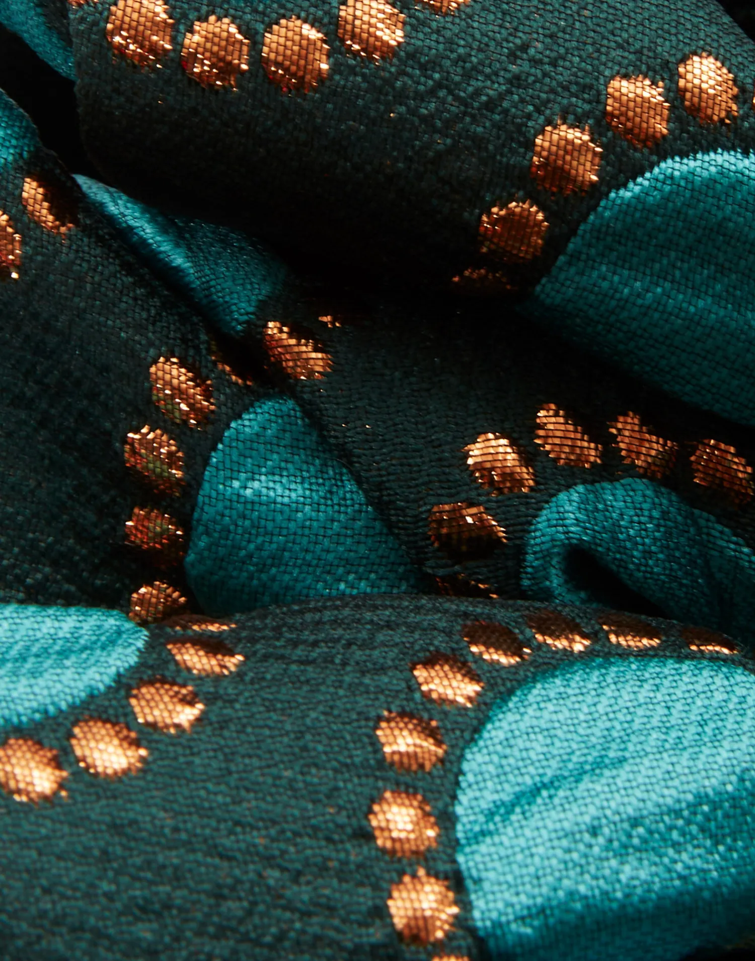 La DoubleJ Accessori Per Capelli|Accessories<Giga ScrunchieWinter Sun Emerald in Jacquard