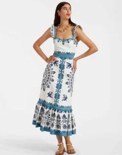 La DoubleJ Vestiti<Gingerbread DressOlympus Plac&eacute;e Cream in Flat Cotton Stretch