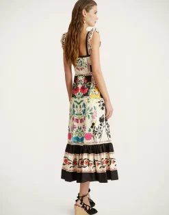 La DoubleJ Vestiti<Gingerbread DressPlaza Plac&eacute;e Ivory in Flat Cotton Stretch