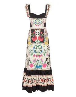 La DoubleJ Vestiti<Gingerbread DressPlaza Plac&eacute;e Ivory in Flat Cotton Stretch