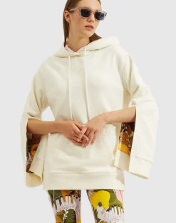 La DoubleJ Felpe E Magliette<Girlfriend HoodieSolid Ivory in Jersey