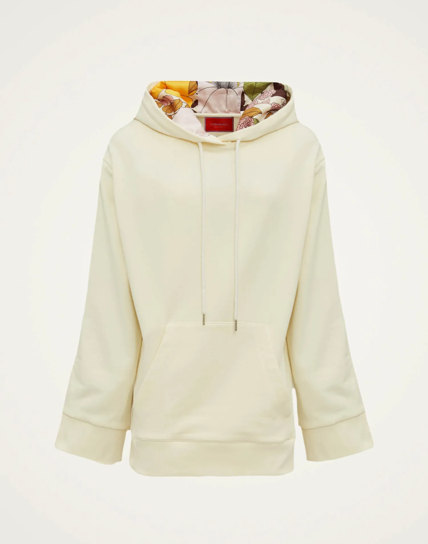 La DoubleJ Felpe E Magliette<Girlfriend HoodieSolid Ivory in Jersey