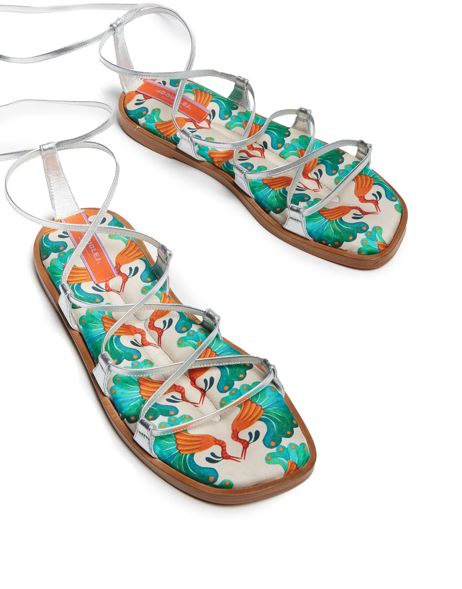 La DoubleJ Scarpe|Accessories<Gladiator SandalsKissers in Twill