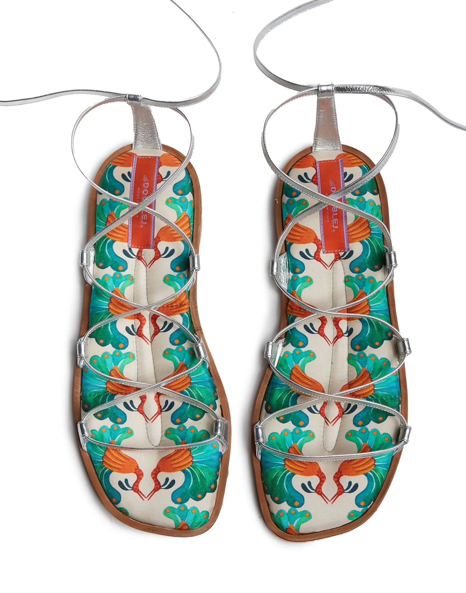 La DoubleJ Scarpe|Accessories<Gladiator SandalsKissers in Twill