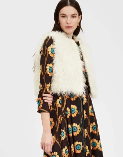 La DoubleJ Capispalla<Glam Reversibile Gilet IntarsiaBronze in Faux Python