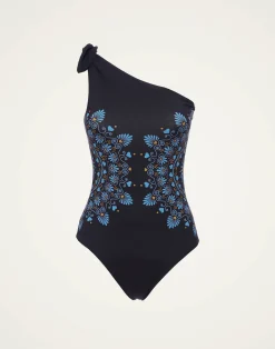 La DoubleJ Moda Mare<Goddess SuitOlympus Plac&eacute;e Navy in Supreme Lycra