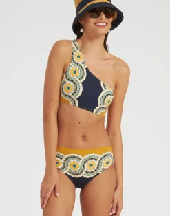 La DoubleJ Moda Mare<Goddess TopMudejar Plac&eacute;e Blue in Supreme Lycra