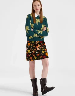 La DoubleJ Maglieria<Gryphos SweaterDark Green in Fleece Jacquard