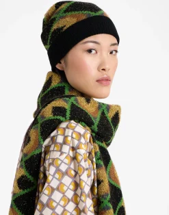 La DoubleJ Cappelli|Accessories<Half-Light HatHalf-Light Black in Jacquard