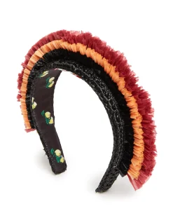 La DoubleJ Accessori Per Capelli|Accessories<Halo HeadbandSolid Black in Raffia Crochet