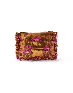 La DoubleJ Borse E Pochettes|Accessories<Hand PochetteBronze in Textured Sequins