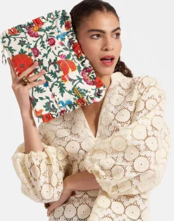 La DoubleJ Borse E Pochettes|Accessories<Hand PochetteDragonflower Mini Multicolor in Shot Cotton