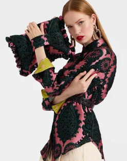 La DoubleJ Borse E Pochettes|Accessories<Hand PochetteOltrarno Pink in Jacquard