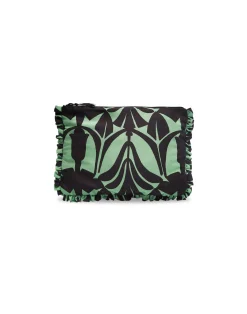 La DoubleJ Borse E Pochettes|Accessories<Hand PochettePapyrus Green in Faille