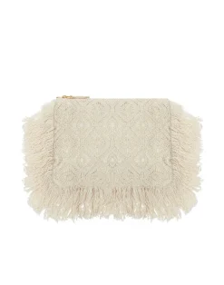 La DoubleJ Borse E Pochettes|Accessories<Hand PochettePlaza Cream in Macram&eacute;