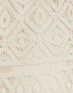 La DoubleJ Borse E Pochettes|Accessories<Hand PochettePlaza Cream in Macram&eacute;