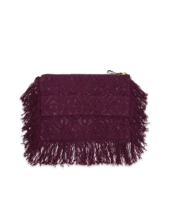 La DoubleJ Borse E Pochettes|Accessories<Hand PochettePlaza Purple in Macram&eacute;