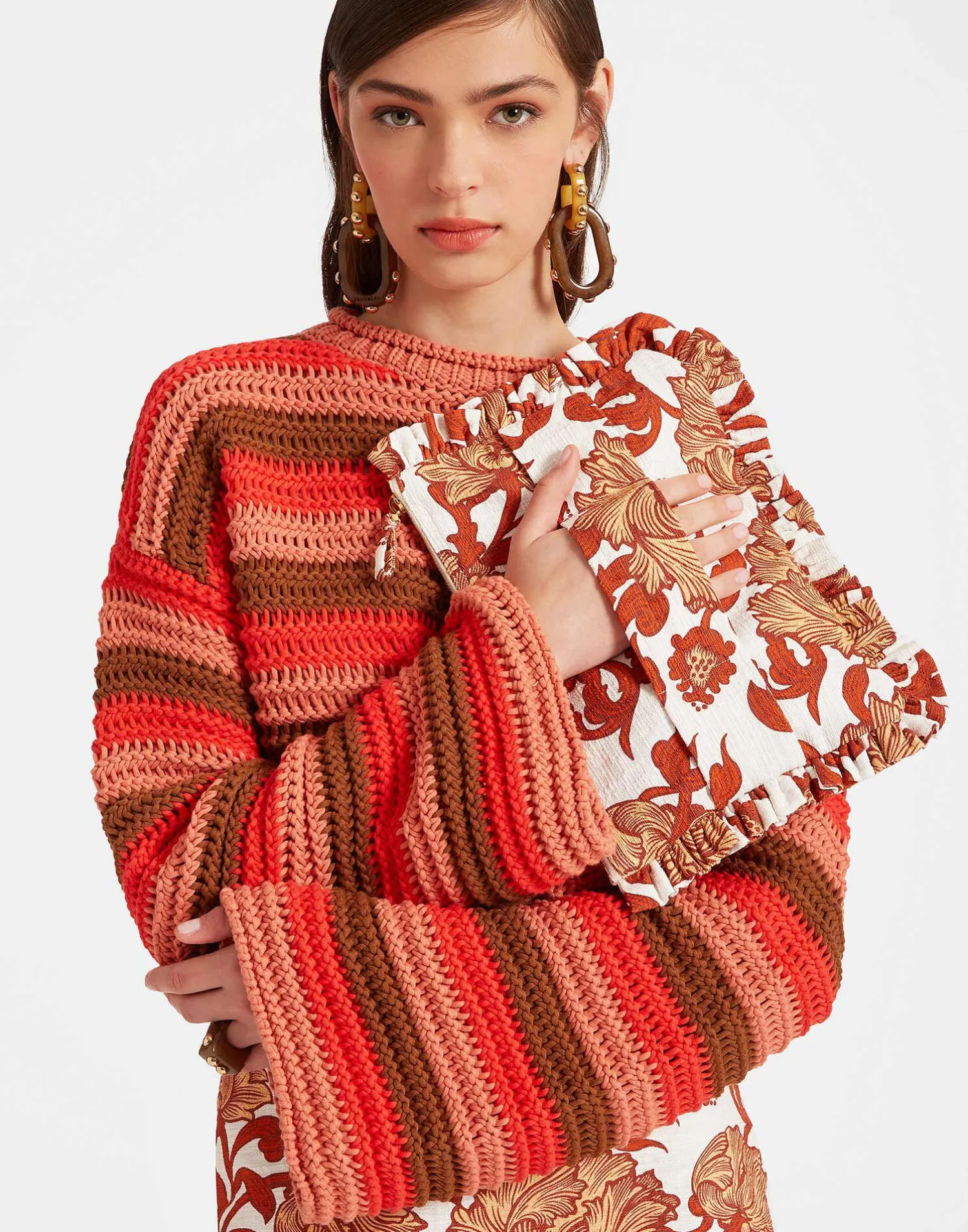 La DoubleJ Borse E Pochettes|Accessories<Hand PochetteReef White in Shot Cotton