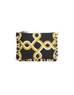 La DoubleJ Borse E Pochettes|Accessories<Hand PochetteTackle Black in Shot Cotton